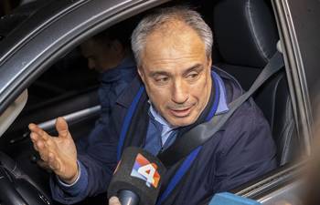 Alejandro Ruibal, el 16 de julio, luego de la reunión con representantes del gobierno. · Foto: Rodrigo Viera Amaral