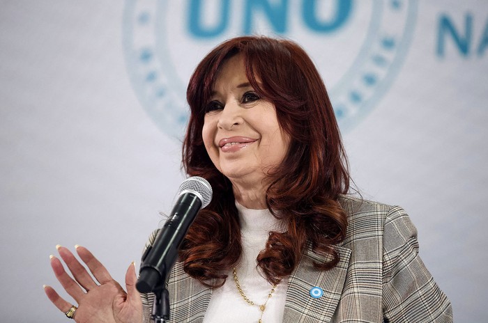 Cristina Fernández, el 13 de setiembre de 2024, en Merlo, Buenos Aires. · Foto: Charo Larisgoitia, Prensa de Fernández, AFP