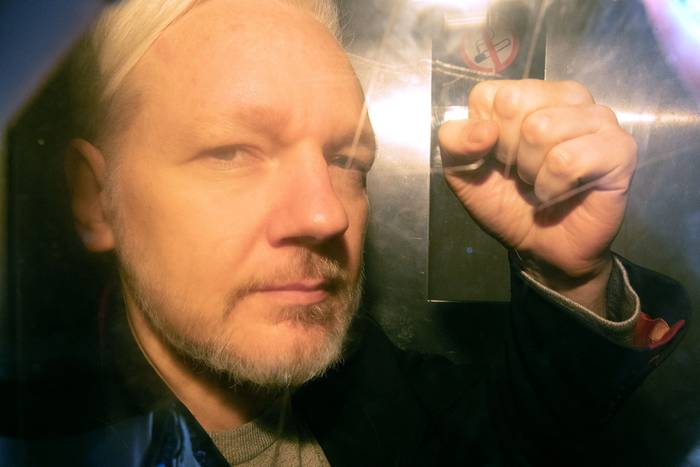Julian Assange (archivo, mayo de 2019). · Foto: Daniel Leal, AFP