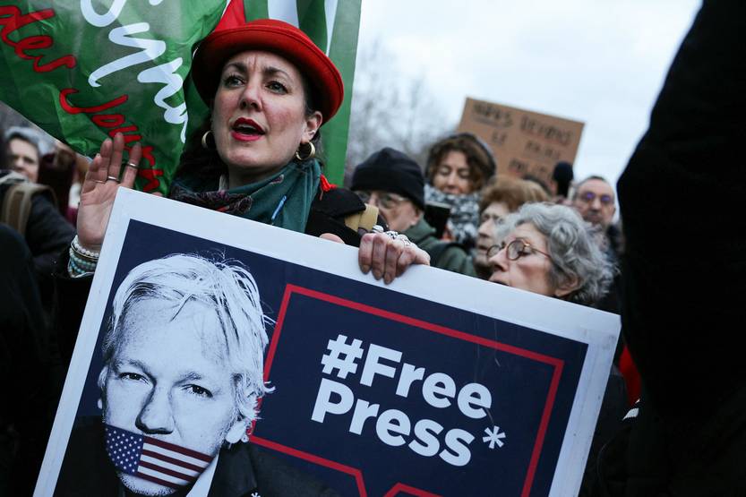assange iticsJusticeMediaAssangeDemo