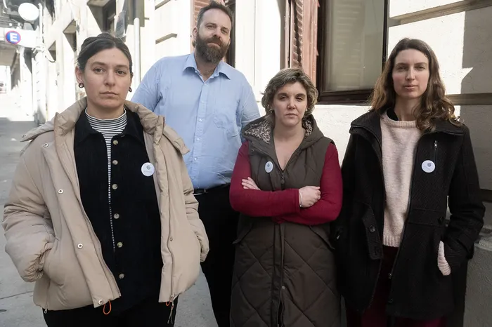 Victoria Álbez, Rinaldo Rossi, María José Crovetto, Ana Clara Bouzas, miembros de Atrama. · Foto: Alessandro Maradei