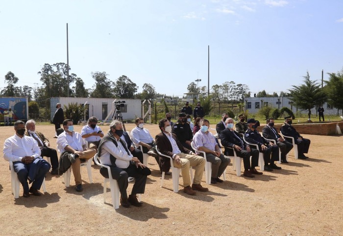 Ceremonia de inauguración de un aula móvil del Ministerio de Educación y Cultura,  en la cárcel de Las Rosas. Foto: maldonado.gub.uy
