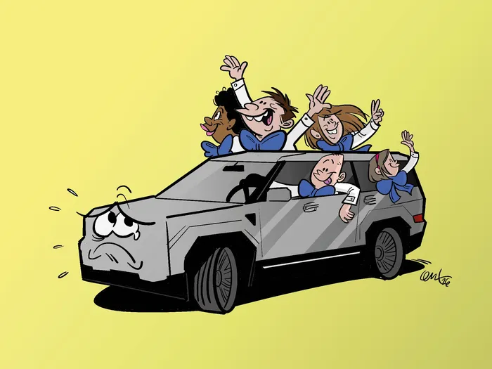 Foto principal del artículo 'La camioneta de Orsi' · Ilustración: Cristian Moreira (MiLoco)