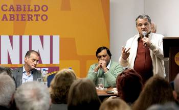 Roque García en la sede de Cabildo Abierto. · Foto: Alessandro Maradei