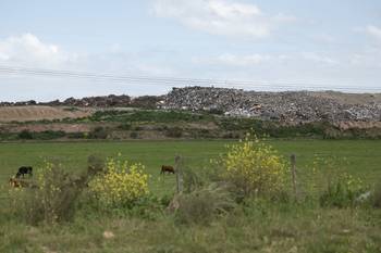 Vertedero ¨Cañada Grande¨, en la zona de Empalme Olmos (archivo, setiembre de 2023). · Foto: Alessandro Maradei