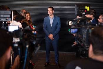 Diego Sanjurjo, el martes, en la Torre Alemania. · Foto: Gianni Schiaffarino