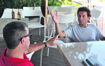 Valentín Trujillo y Damián González Bertolino. Foto: Leonor Courtoisie Valentín Trujillo y Damián González Bertolino. Foto: Leonor Courtoisie