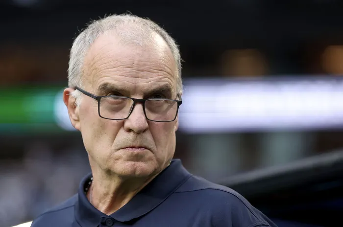 Marcelo Bielsa, durante el partido ante Arabia Saudita, el 15 de junio en Miami. · Foto: Lars Barón, Getty Images, AFP