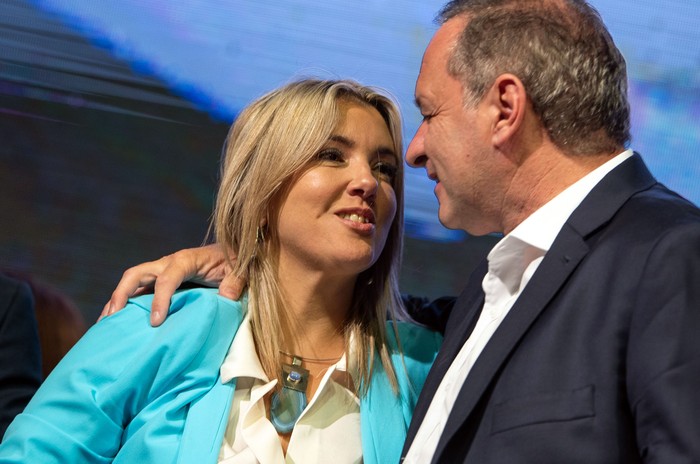 Valeria Ripoll y Álvaro Delgado, el 24 de noviembre. · Foto: Gianni Schiaffarino