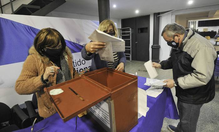 Elecciones para elegir el Directorio del Partido Nacional, el sábado. · Foto: Federico Gutiérrez