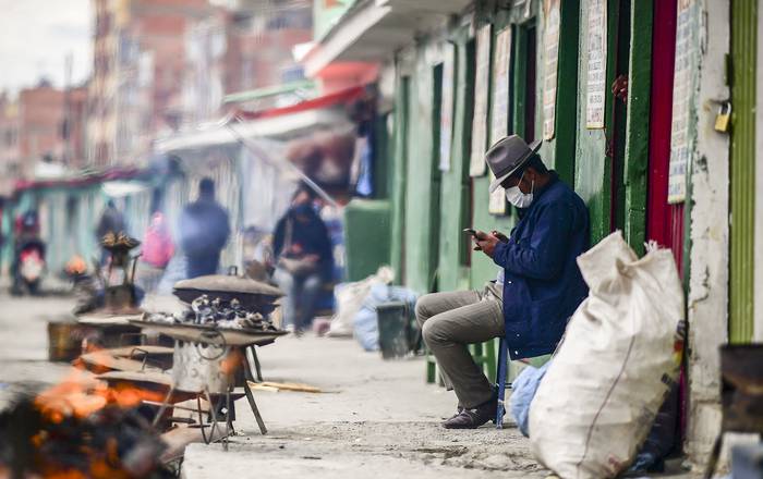 El Alto, Bolivia,  el 15 de octubre.  · Foto: Ronaldo Schemidt, AFP