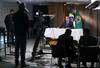 Jair Bolsonaro, el 16 de setiembre, grabando un discurso para la 75 Asamblea General de la Organización de las Naciones Unidas, Brasilia.
· Foto: Presidencia brasileña, AFP Jair Bolsonaro, el 16 de setiembre, grabando un discurso para la 75 Asamblea General de la Organización de las Naciones Unidas, Brasilia.
· Foto: Presidencia brasileña, AFP