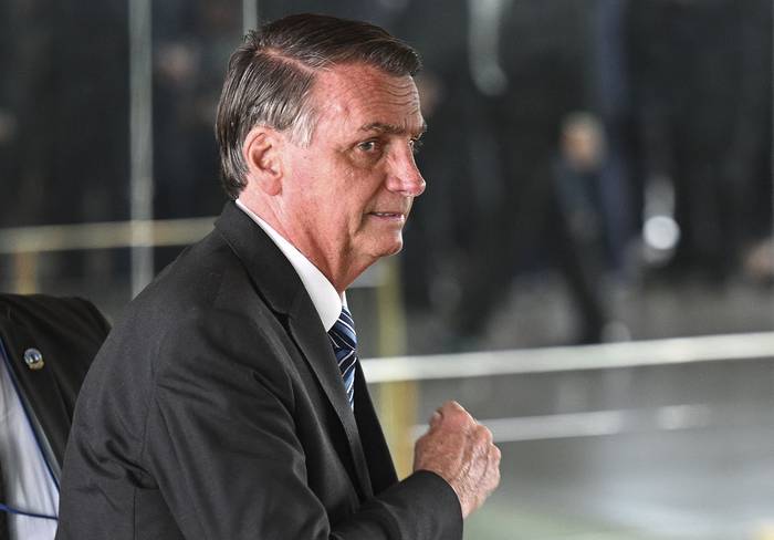 Jair Bolsonaro, el 1º de noviembre, en el Palacio Alvorada, en Brasilia. · Foto: Evaristo Sa, AFP