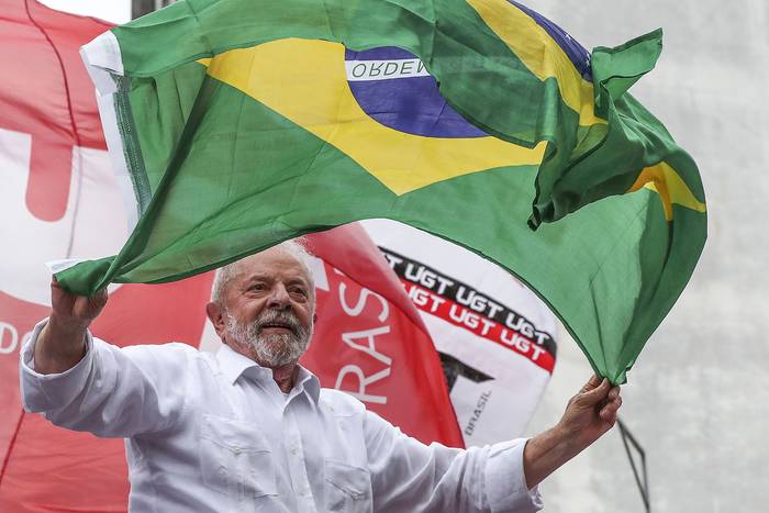 Luiz Inácio Lula da Silva, en Guarulhos, Brasil. · Foto: Sebastião Moreira, Efe