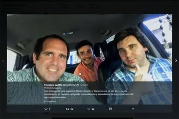 Captura de pantalla del tuit de Francisco Castillo (@Castillofran20), retuiteado en las cuentas de Luciano
Bugallo (@LuchoBugallo) y Pablo Viana (@pabloviana_ok) el 23 de enero. Captura de pantalla del tuit de Francisco Castillo (@Castillofran20), retuiteado en las cuentas de Luciano
Bugallo (@LuchoBugallo) y Pablo Viana (@pabloviana_ok) el 23 de enero.