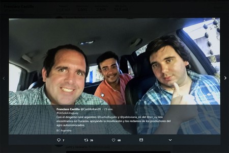 Captura de pantalla del tuit de Francisco Castillo (@Castillofran20), retuiteado en las cuentas de Luciano
Bugallo (@LuchoBugallo) y Pablo Viana (@pabloviana_ok) el 23 de enero. Captura de pantalla del tuit de Francisco Castillo (@Castillofran20), retuiteado en las cuentas de Luciano
Bugallo (@LuchoBugallo) y Pablo Viana (@pabloviana_ok) el 23 de enero.