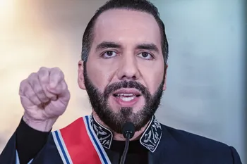 Nayib Bukele, presidente de El Salvador. · Foto: Ezequiel Becerra, AFP