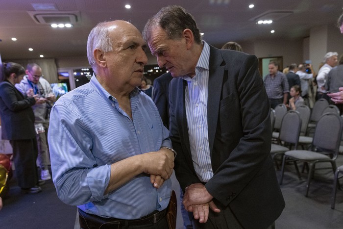 Guillermo Domenech y Guido Manini Ríos (archivo, octubre de 2024). · Foto: Rodrigo Viera Amaral