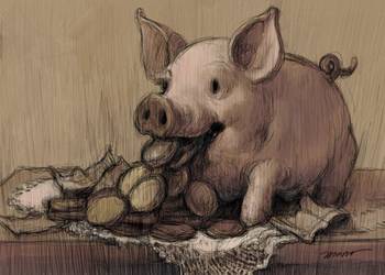 Foto principal del artículo 'La Caja de Profesionales y la flecha del tiempo' · Ilustración: Federico Murro