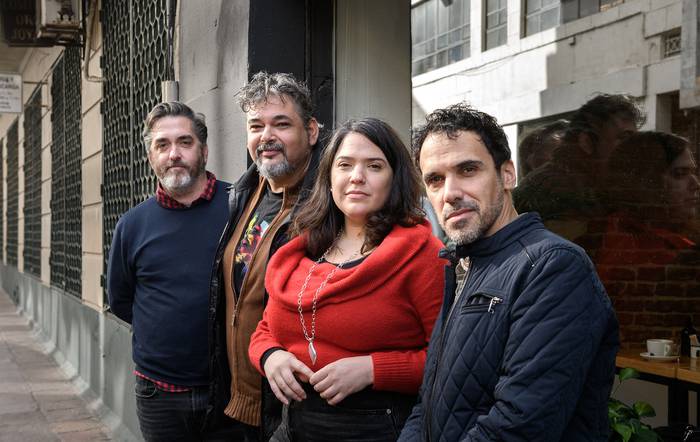 Gonzalo Goyeneche, Santiago Gutiérrez, Florencia Caballero Bianchi y Martín  Jorge. · Foto: Agustina Saubaber
