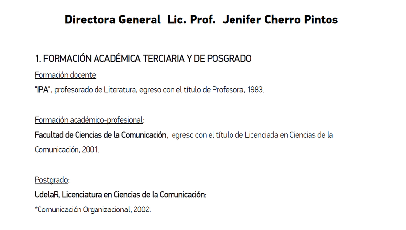 Curriculum Vitae ampliado de la web de la DGES