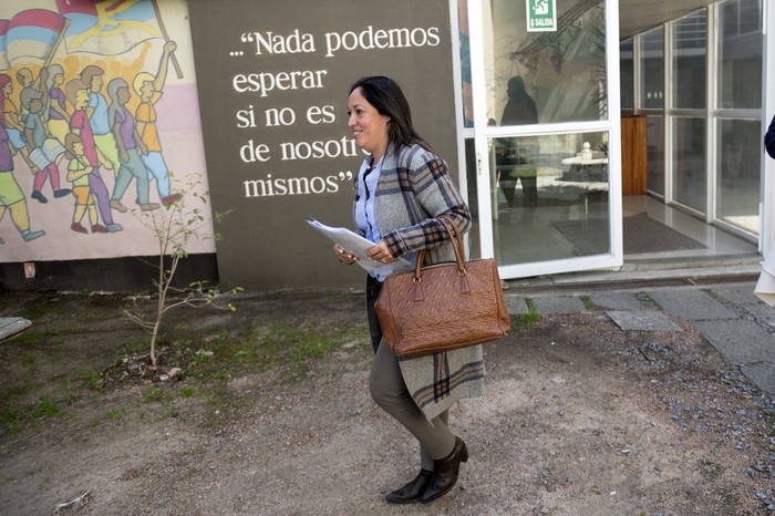 Fernanda Cardona en la Huella de Seregni (archivo, agosto de 2023). · Foto: Alessandro Maradei