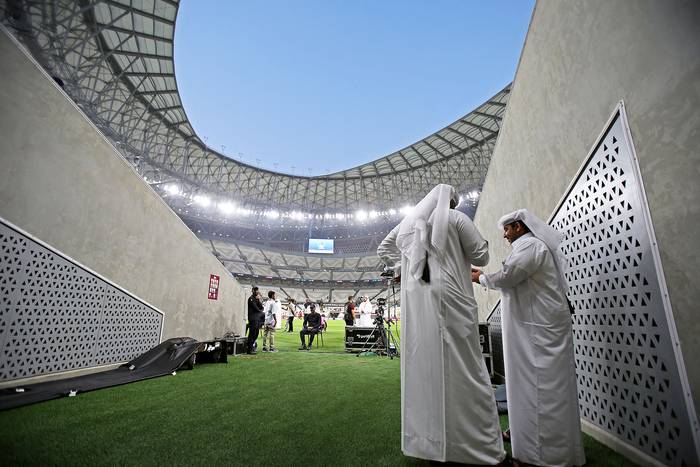 Estadio Lusail, el 11 de agosto, en Doha. · Foto: Mustafá Abumunes, AFP