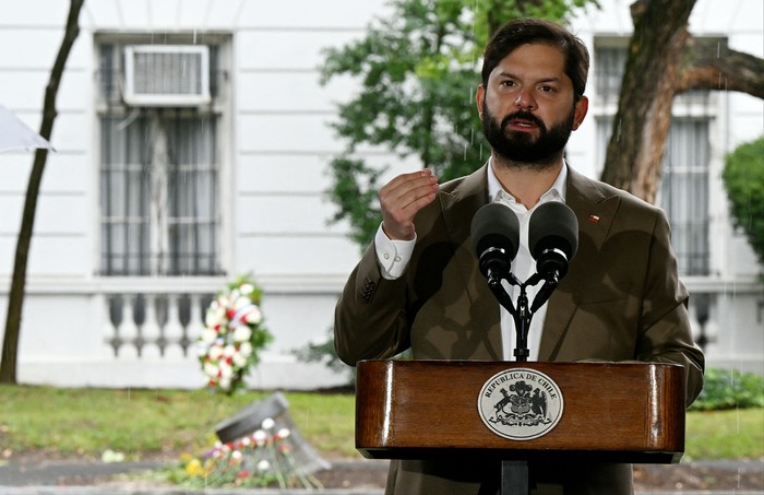 Gabriel Boric, en Santiago (archivo). · Foto: Pedro Ugarte, AFP