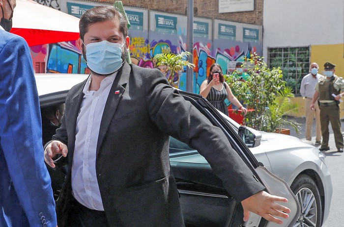 Gabriel Boric, presidente electo de Chile, en Santiago, el 10 de enero de 2022. · Foto: Javier Torres AFP