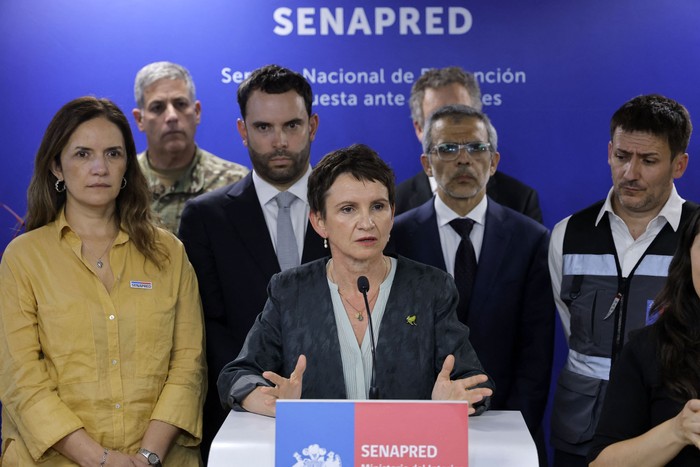 Carolina Tohá, ministra del Interior y Seguridad Pública de Chile, el 25 de febrero, en Santiago. · Foto: Javier Torres AFP