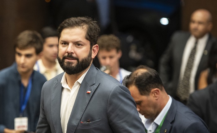 Gabriel Boric (archivo, febrero de 2025). · Foto: Diego Vila