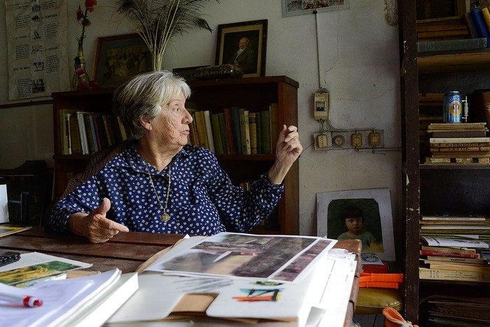 Circe Maia en su casa en Tacuarembó (archivo, octubre de 2015). · Foto: Iván Franco