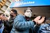 Martín Pereira durante una protesta de funcionarios del MIDES, en la puerta del ministerio sobre la avenida 18 de Julio, en Montevideo (archivo, mayo de 2020). · Foto: Javier Calvelo, adhocFOTOS Martín Pereira durante una protesta de funcionarios del MIDES, en la puerta del ministerio sobre la avenida 18 de Julio, en Montevideo (archivo, mayo de 2020). · Foto: Javier Calvelo, adhocFOTOS