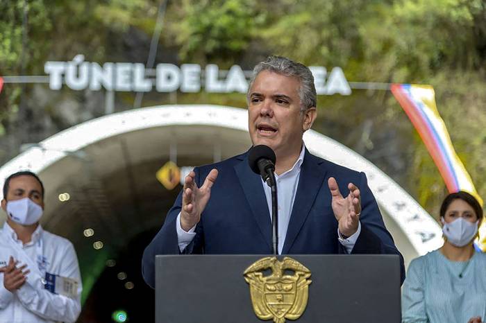 Iván Duque en Quindío, Colombia, el 4 de septiembre de 2020.
 · Foto: Presidencia colombiana