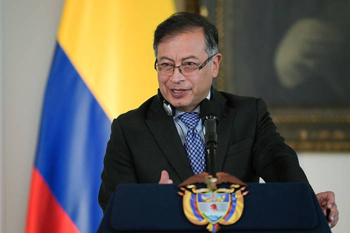 Gustavo Petro, presidente de Colombia, en Bogotá el 3 de octubre . · Foto: Raúl Arboleda, AFP