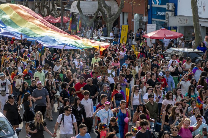 Marcha de la Diversidad, el 21 de setiembre, en Colonia del Sacramento. · Foto: Ignacio Dotti