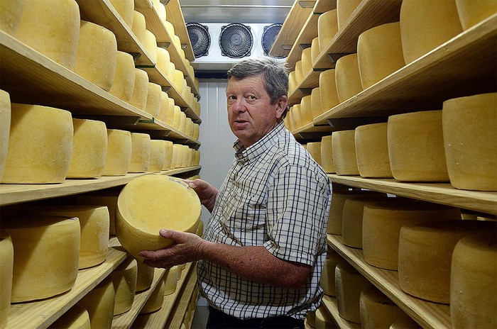 Enrique Celio, del establecimiento La Cumbre, Nueva Helvecia. Foto: Alessandro Maradei (archivo, diciembre
2017)