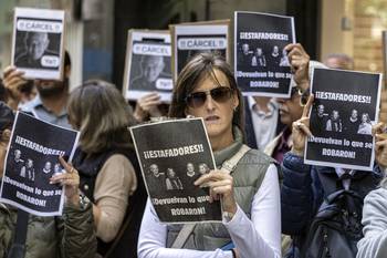 Manifestación durante una audiencia de Conexión Ganadera. · Foto: Ernesto Ryan