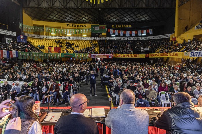 Congreso Nacional del PIT-CNT, el 22 de mayo en el Palacio Peñarol. · Foto: Ernesto Ryan