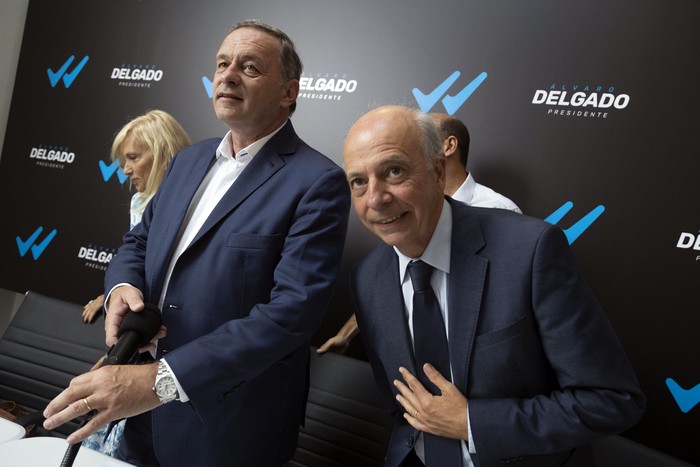 Álvaro Delgado y Javier García (archivo, febrero de 2024). · Foto: Camilo dos Santos