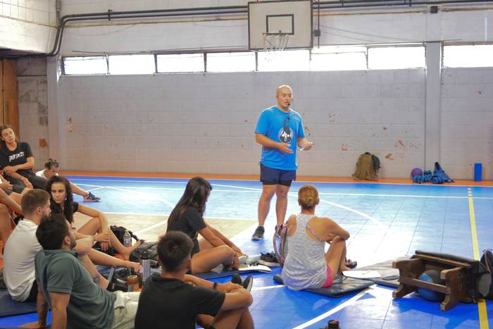Diego Morales en el Montevideo Training Campus. · Foto: Victoria Gherzo