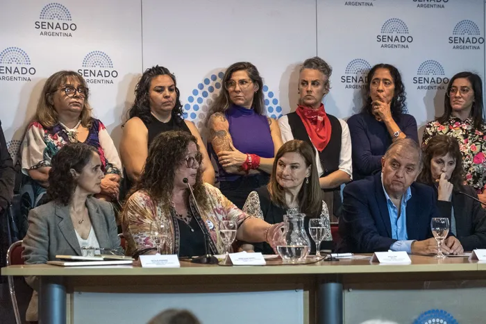 Conversatorio “Derecho a la voz”, el 22 de abrl, en el Auditorio del Senado argentino. · Foto: Incidencia Feminista
