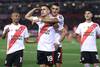 Rafael Santos Borre (c) de River Plate festeja un gol a Cerro Porteño, en el estadio Monumental en Buenos Aires (Argentina). · Foto: Juan Ignacio Roncoroni, EFE Rafael Santos Borre (c) de River Plate festeja un gol a Cerro Porteño, en el estadio Monumental en Buenos Aires (Argentina). · Foto: Juan Ignacio Roncoroni, EFE