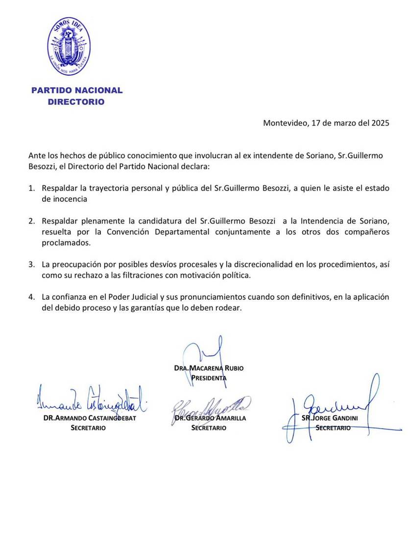 declaración PN Besozzi