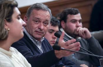 Álvaro Delgado, el 8 de julio, en la Casa del Partido Nacional. · Foto: Rodrigo Viera Amaral