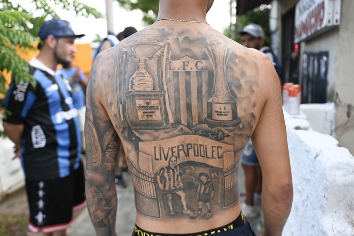 Hinchas de  Liverpool en el estadio Belvedere (archivo). · Foto: Alessandro Maradei