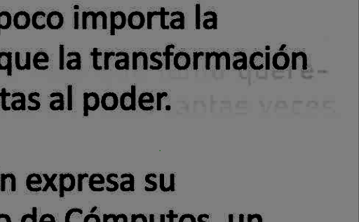contraste y borrado