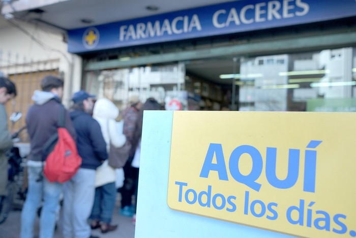 Venta de marihuana en farmacia de Pocitos, el miércoles. Foto: Pablo Vignali
