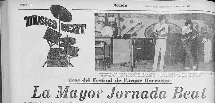 Edición del diario Acción del 16 de febrero de 1971. Biblioteca Nacional de Uruguay