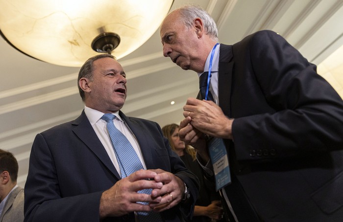 Álvaro Delgado y Javier García (archivo, octubre de 2024). · Foto: Ernesto Ryan